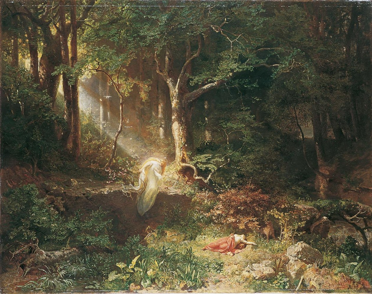 Naissance de la demoiselle des bois - Emil Jakob Schindler