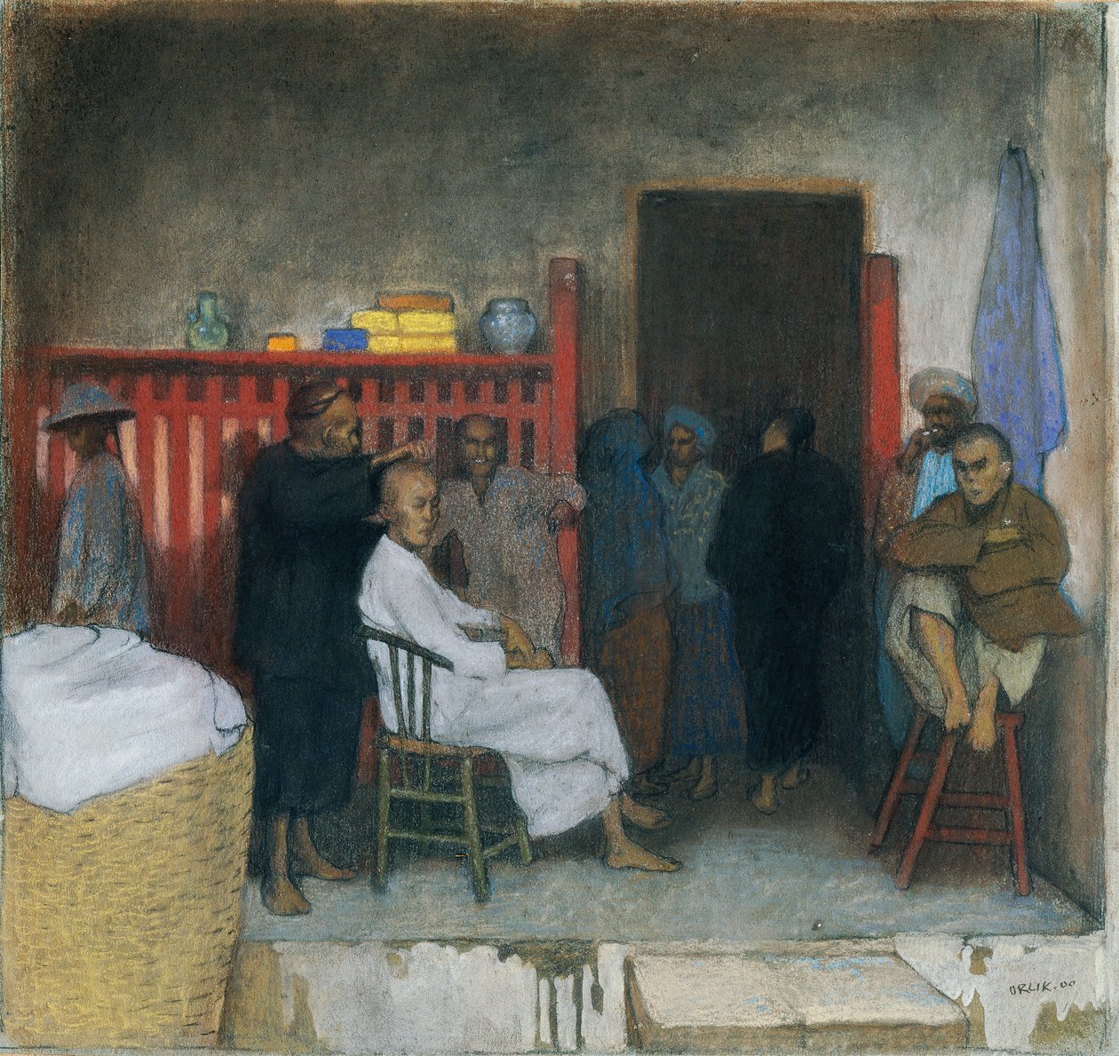Le barbier de Singapour - Emil Orlik