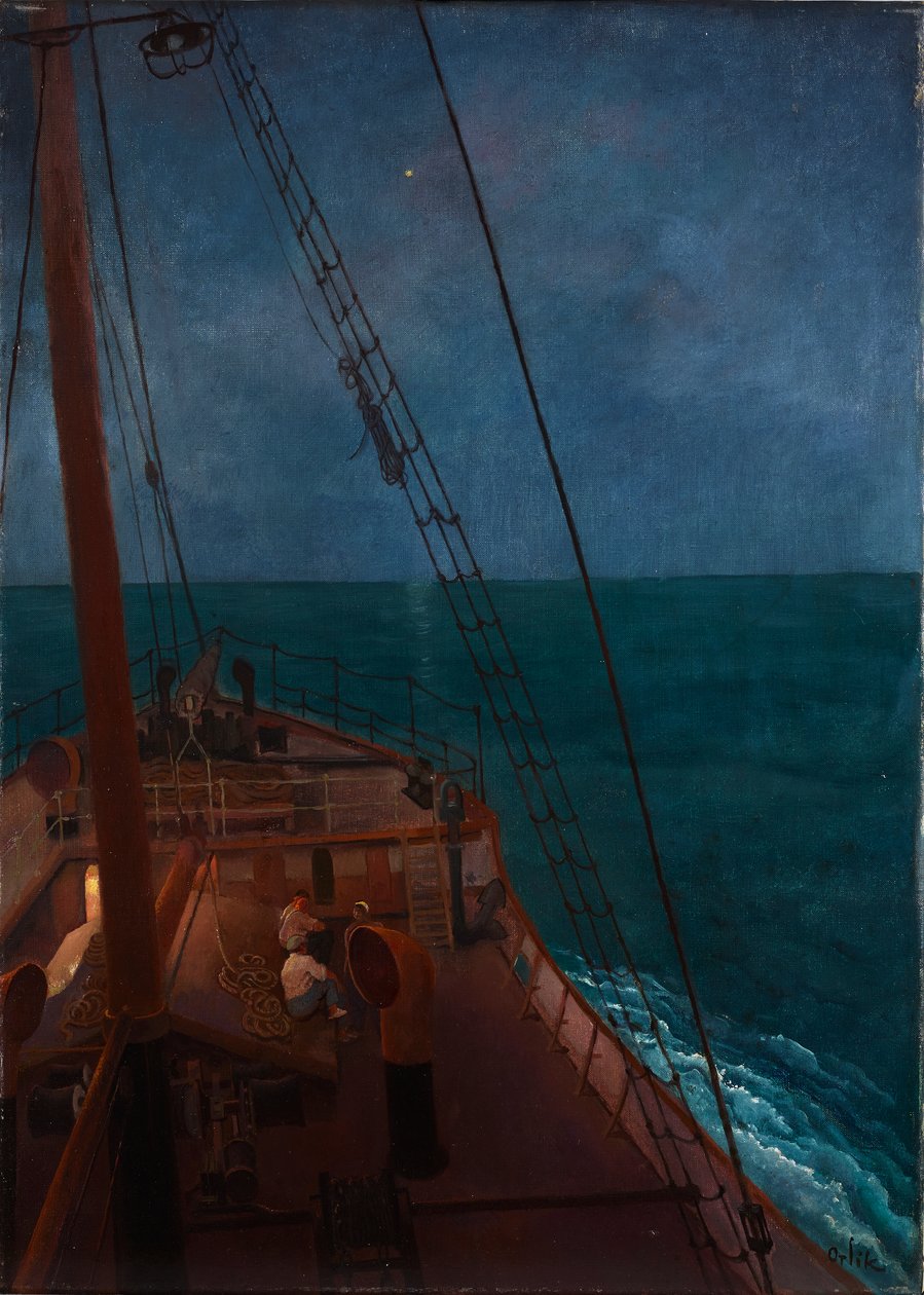 Voyage nocturne en Méditerranée - Emil Orlik