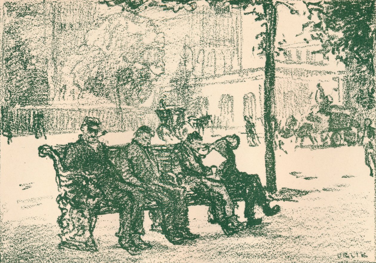 Sur le Victoria Embankment, 1898 - Emil Orlik