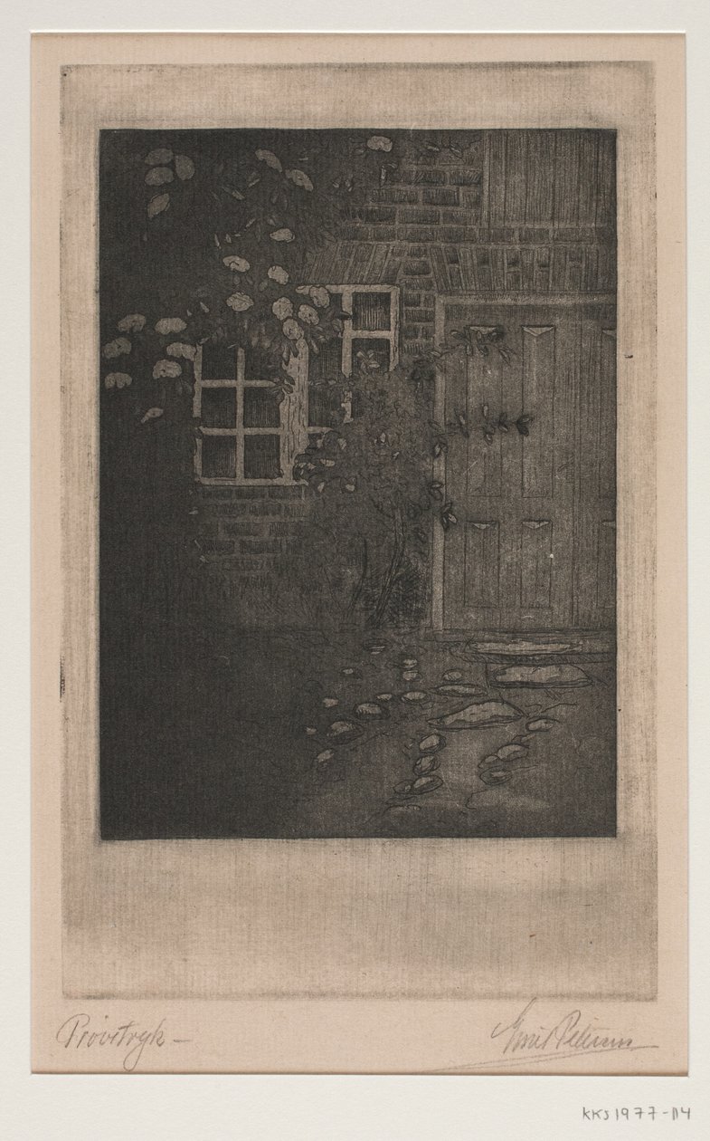 Husmur avec des fleurs - Emil Petersen