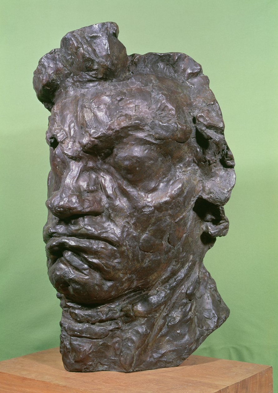 Masque tragique de Ludwig van Beethoven (1770-1827) 1901 (bronze) - Emile Antoine Bourdelle