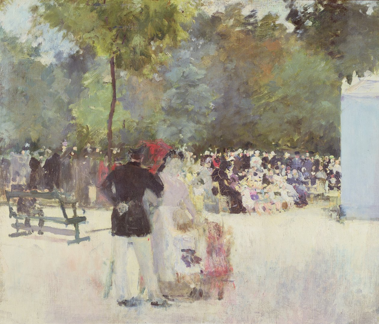 Le Théâtre de Guignol dans le Jardin des Tuileries, 1883 - Emile Antoine Guillier