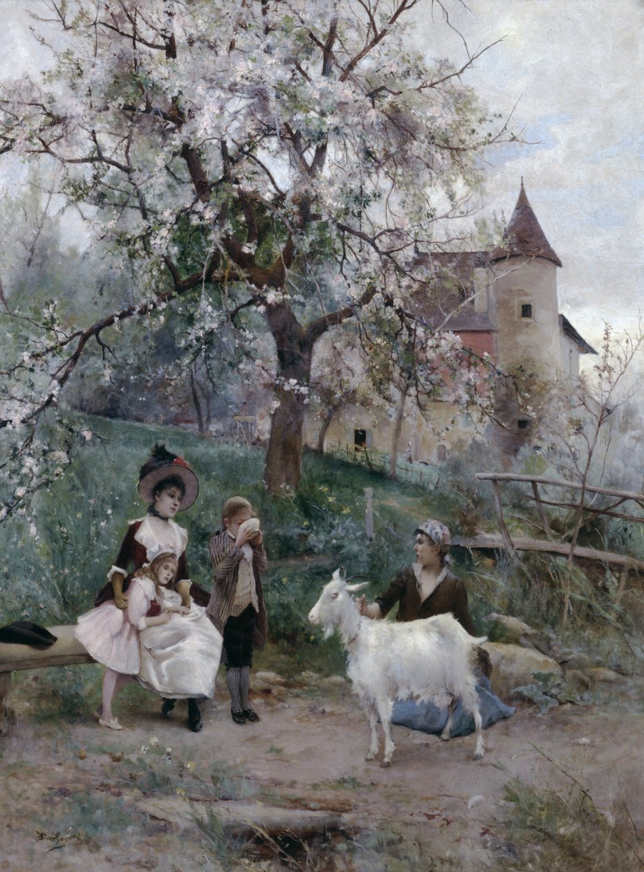 Rafraîchissements au bord du chemin - Emile August Pinchart