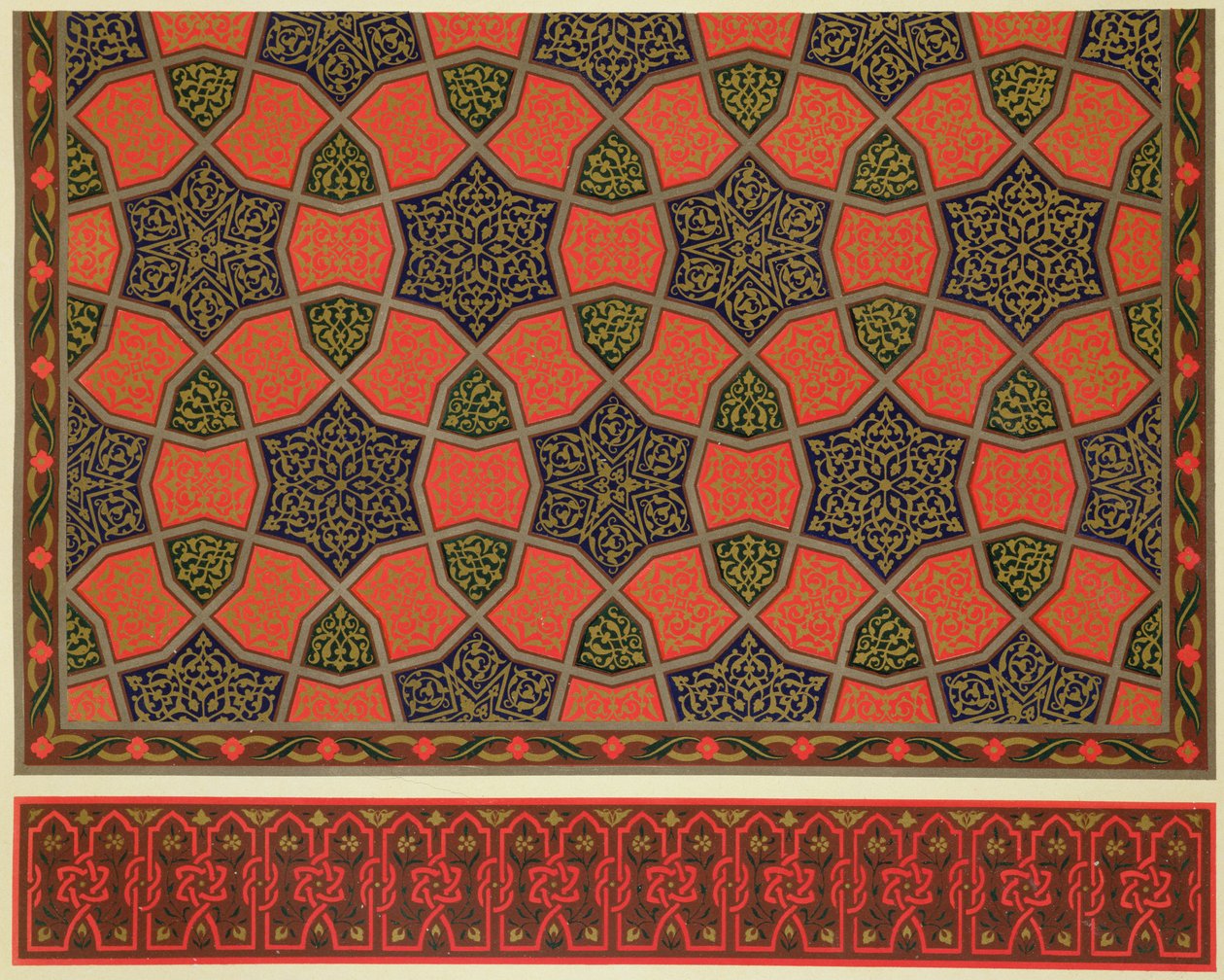 Dessins décoratifs arabes, de 