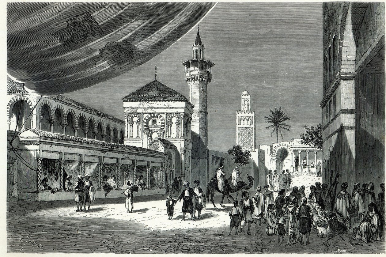 Un bazar à Tunis - Emile Theodore Therond
