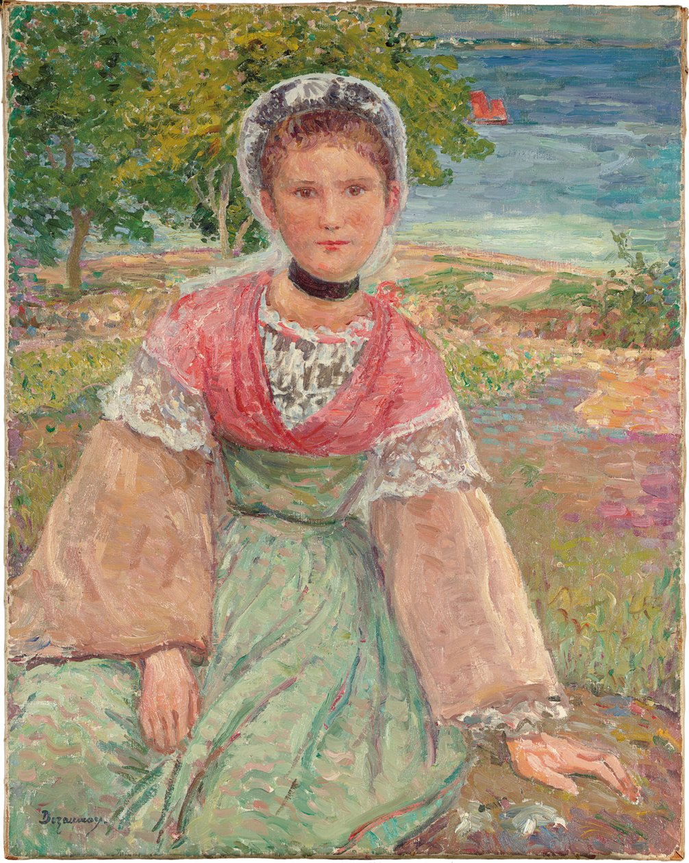Jeune Bretonne, c.1895 - Emile Alfred Dezaunay