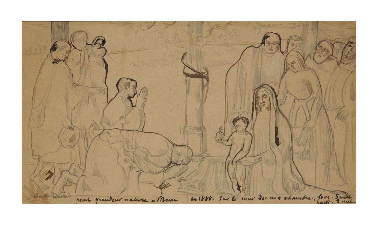 Adoration des bergers - Emile Bernard