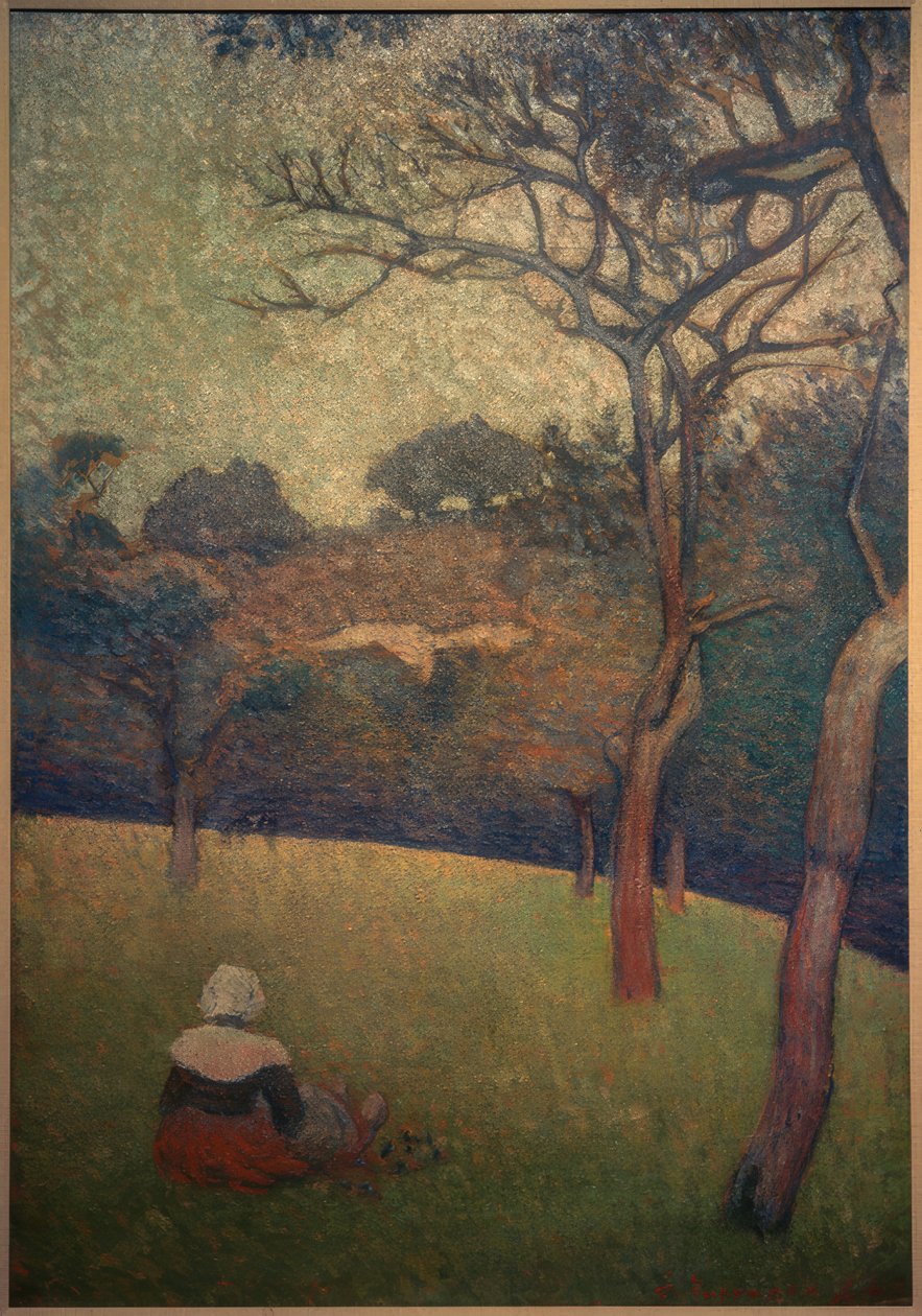 Bretonne assise - Emile Bernard
