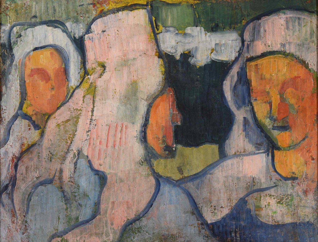 Trois Bretonnes en coiffe de deuil - Emile Bernard