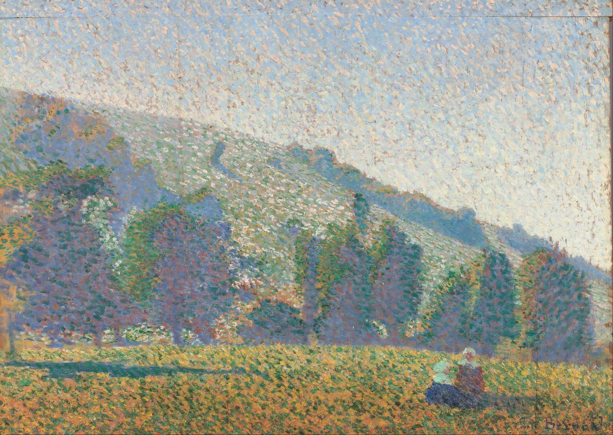 Deux femmes bretonnes dans un pré - Emile Bernard