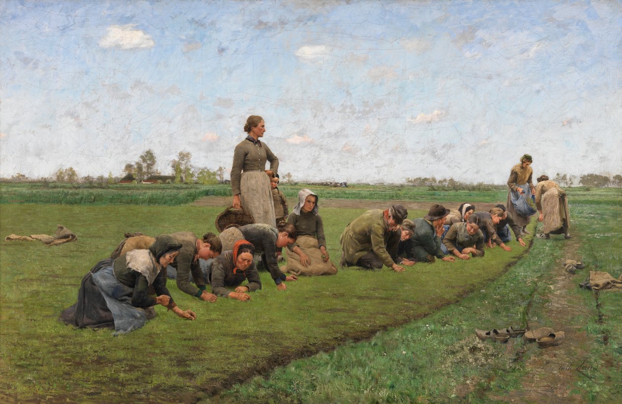 Arrachage du lin en Flandre - Emile Claus