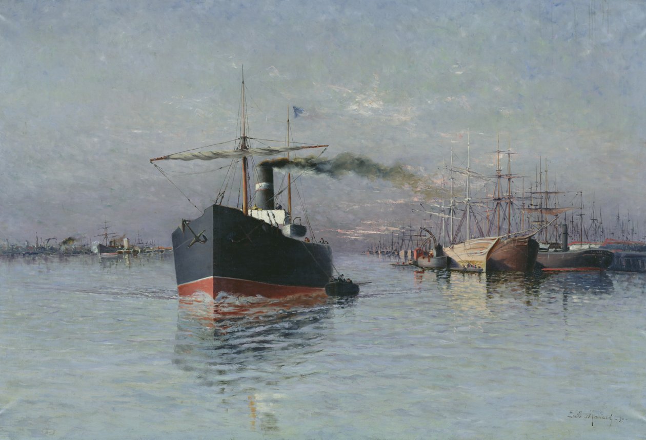 Le Grand Dock de Dunkerque, 1890 - Emile Maillard