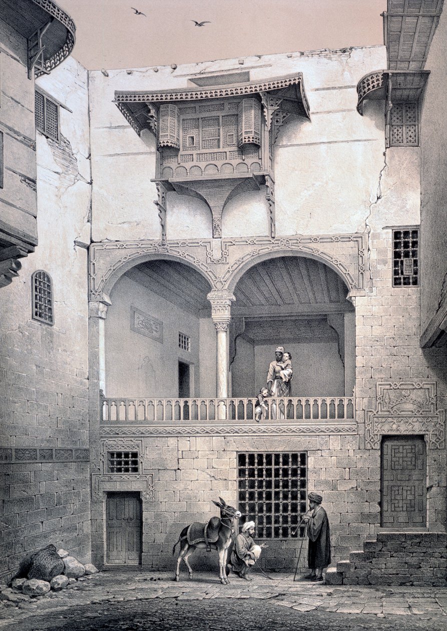 Maison de Beyt El-Tcheleby, 19ème siècle - Emile Prisse d