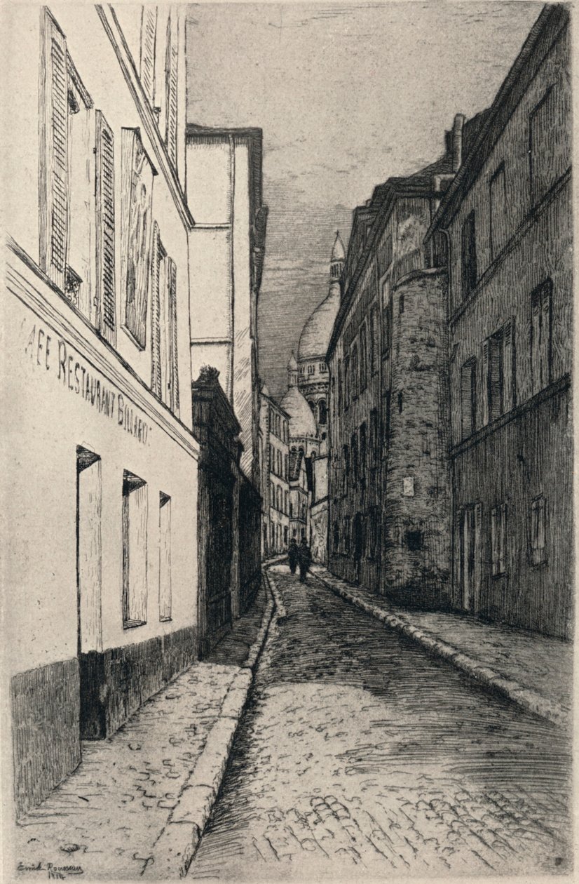 Rue St Rustique, Montmartre - Emile Rousseau