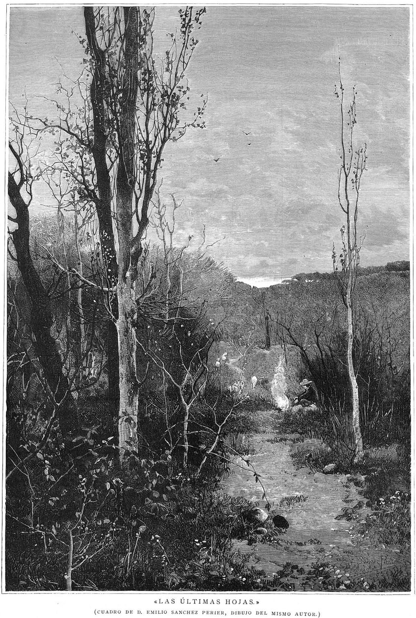 Les dernières feuilles, tableau d