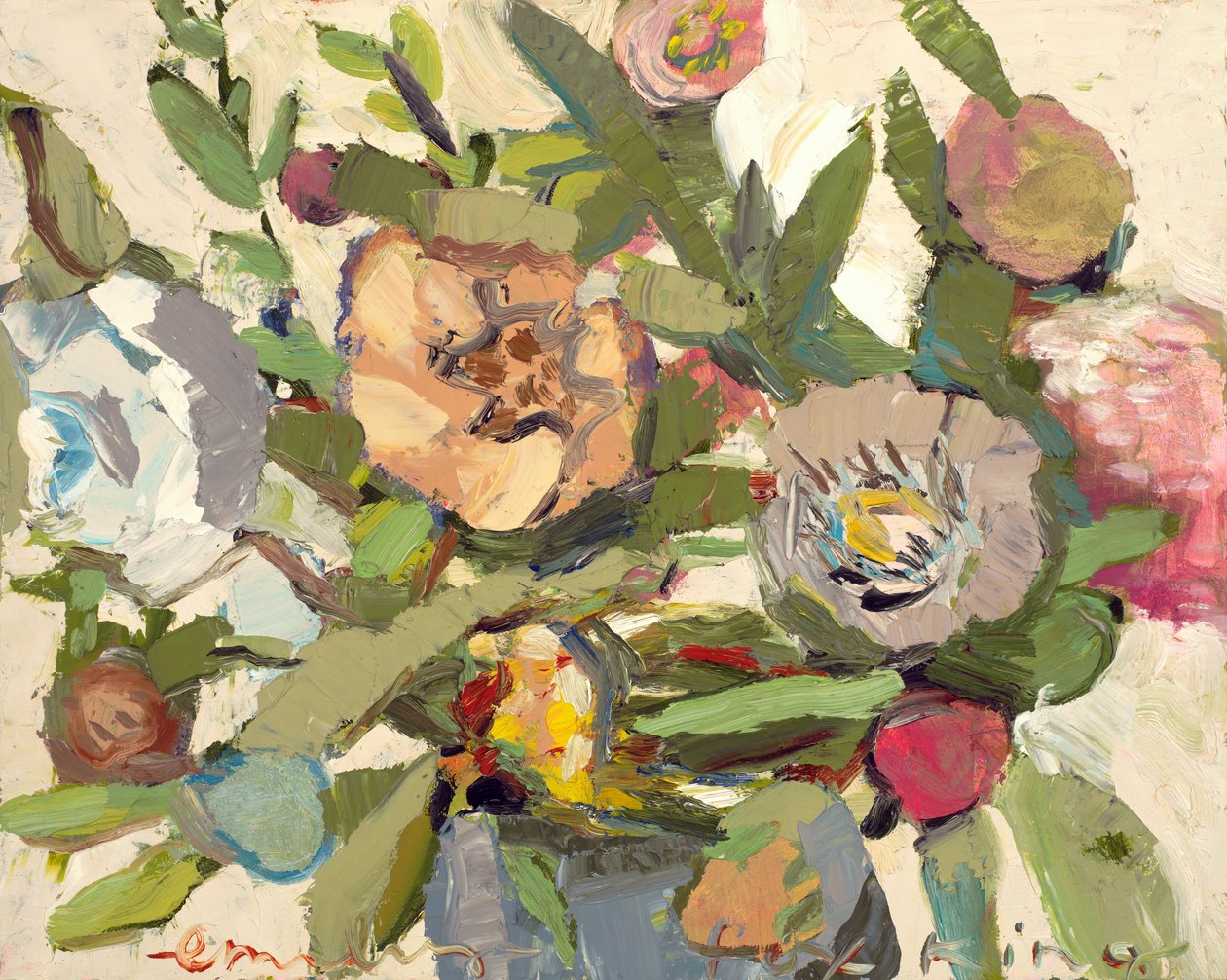 Lutte sans fin, 2020 (huile sur toile) - Emily Fox King