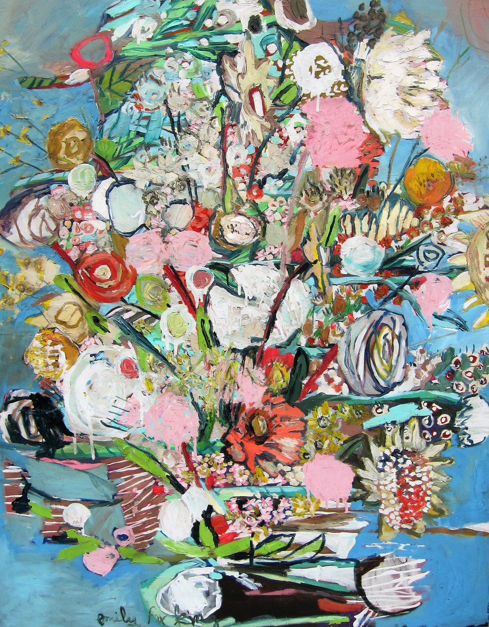 Fête des mères, 2018 (huile sur toile) - Emily Fox King