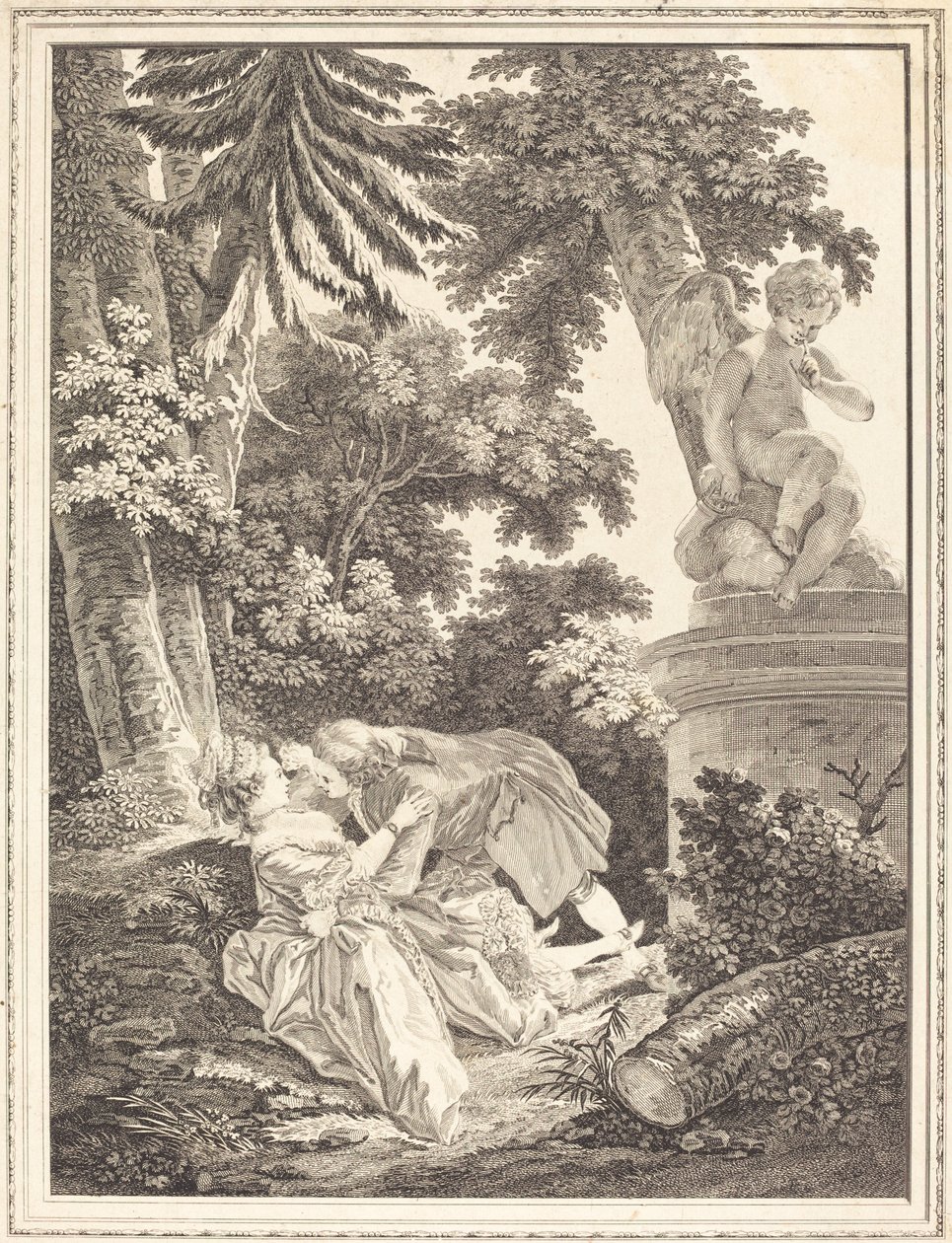La nuit - Emmanuel Jean Nepomucène de Ghendt after Pierre Antoine Baudouin