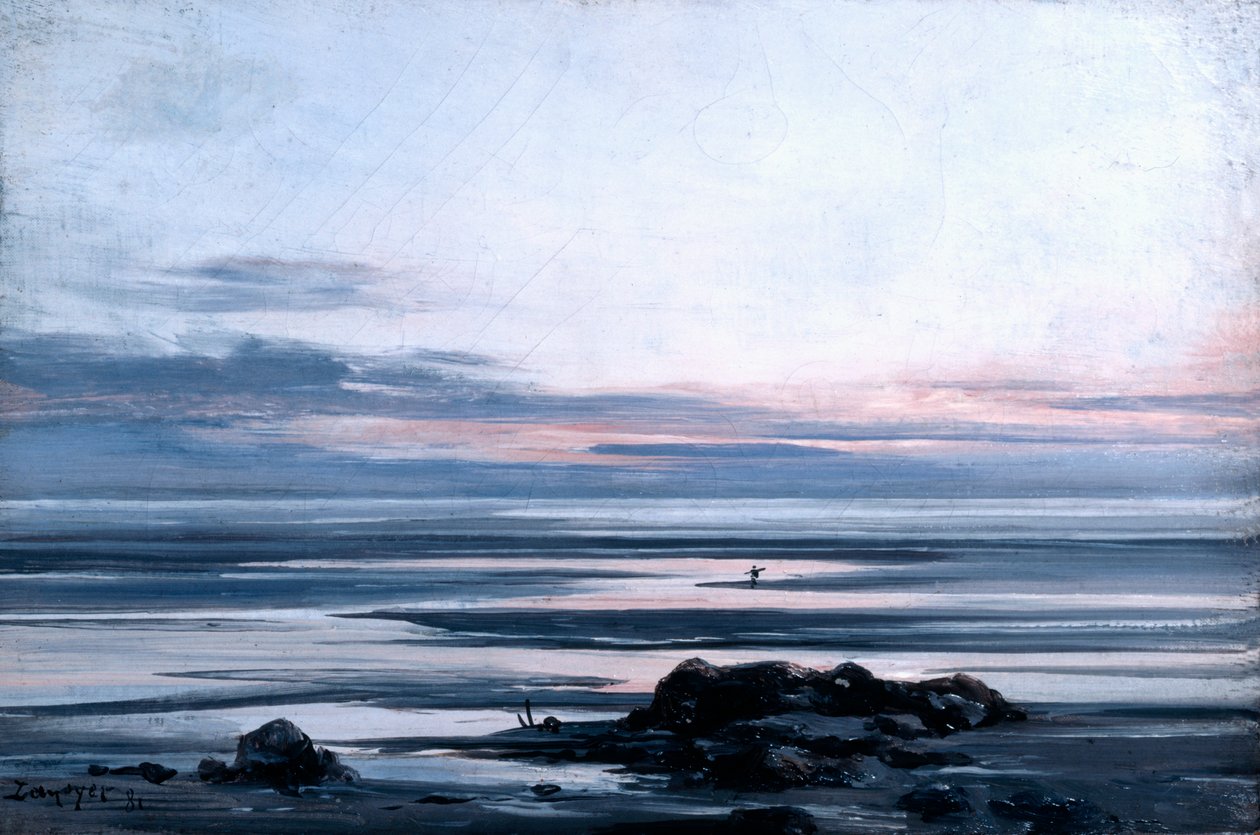 Mont St Michel, 1881 - Emmanuel Lansyer