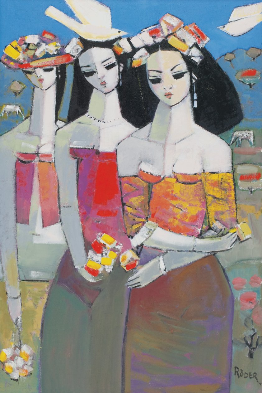 Deux Oiseaux Blancs - Endre Roder