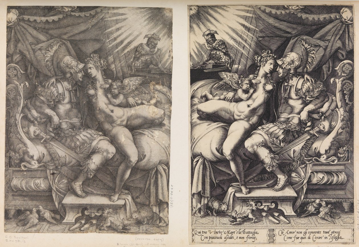 Mars et Vénus, 1543 - Enea Vico