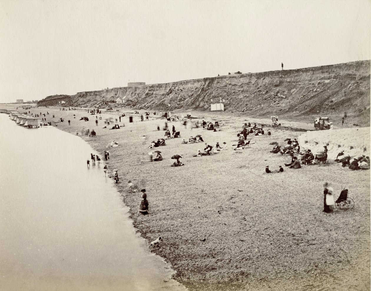 Plage de Babbacombe, Devon, années 1890 - English Photographer