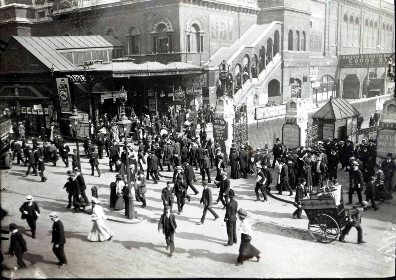 Gare de Broad Street, Londres, c.1890 - English Photographer