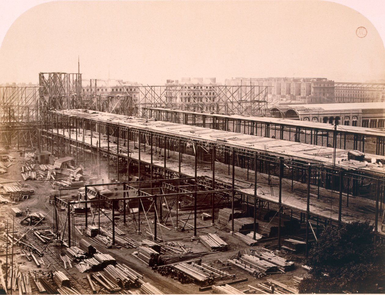 Construction, Exposition Internationale, 1862 - English Photographer