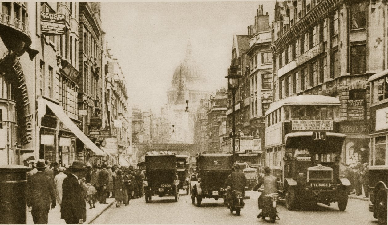 Fleet Street en 1926 - English Photographer