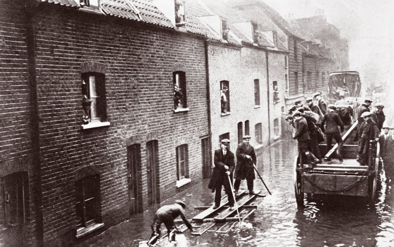 Inondations à Londres, janvier 1928 - English Photographer