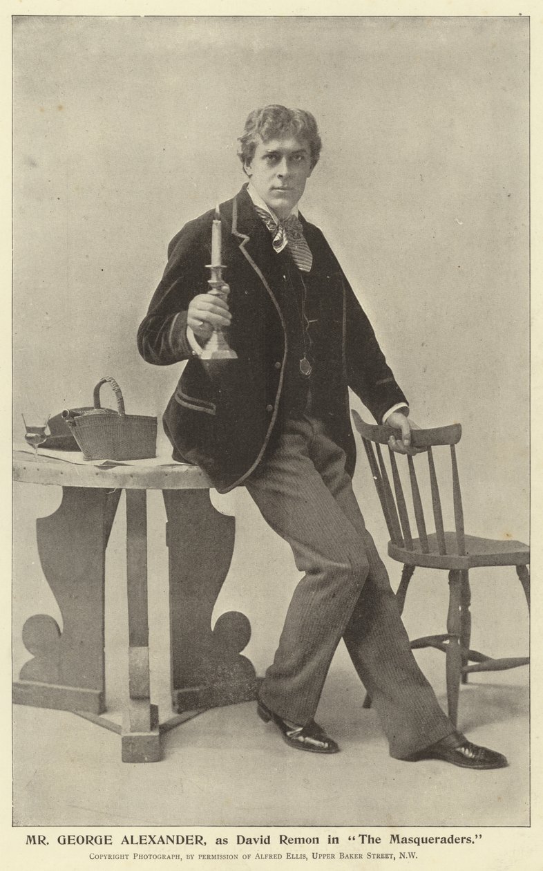 M. George Alexander, en tant que David Remon dans The Masqueraders - English Photographer