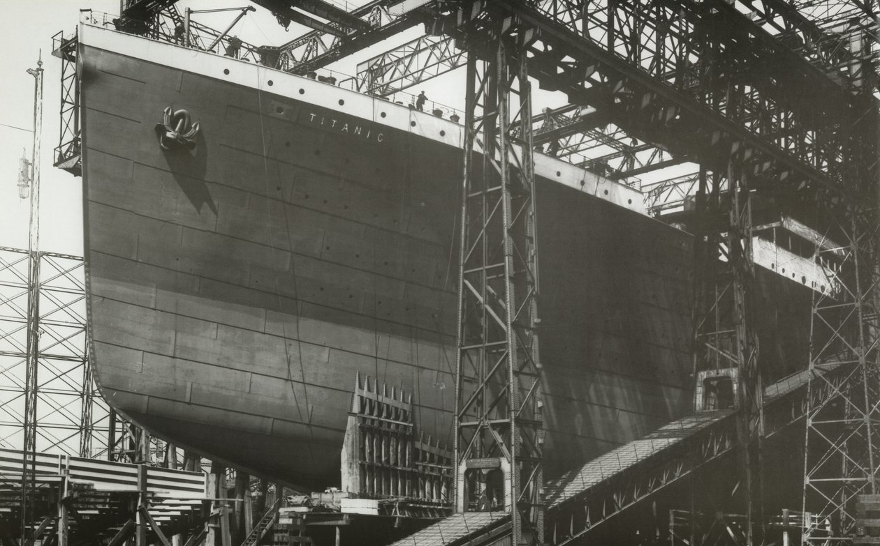 RMS Titanic presque prêt pour le lancement, 5 janvier 1911 - English Photographer
