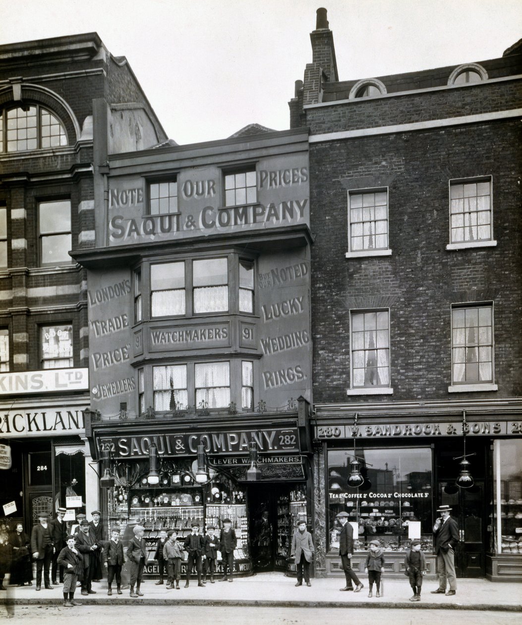 Saqui et Compagnie, 282 Bishopsgate, Londres, début des années 1900 - English Photographer