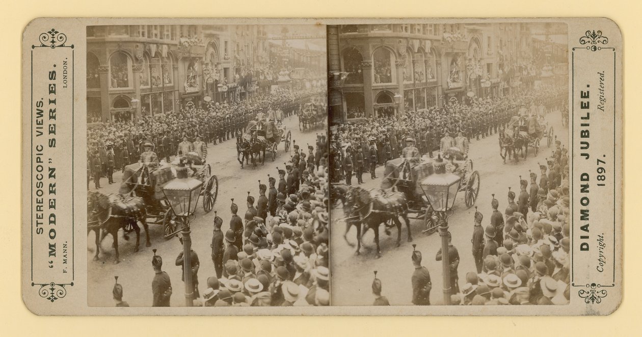 Impression stéréoscopique du jubilé de diamant de la reine Victoria, 28 juin 1897 - English Photographer