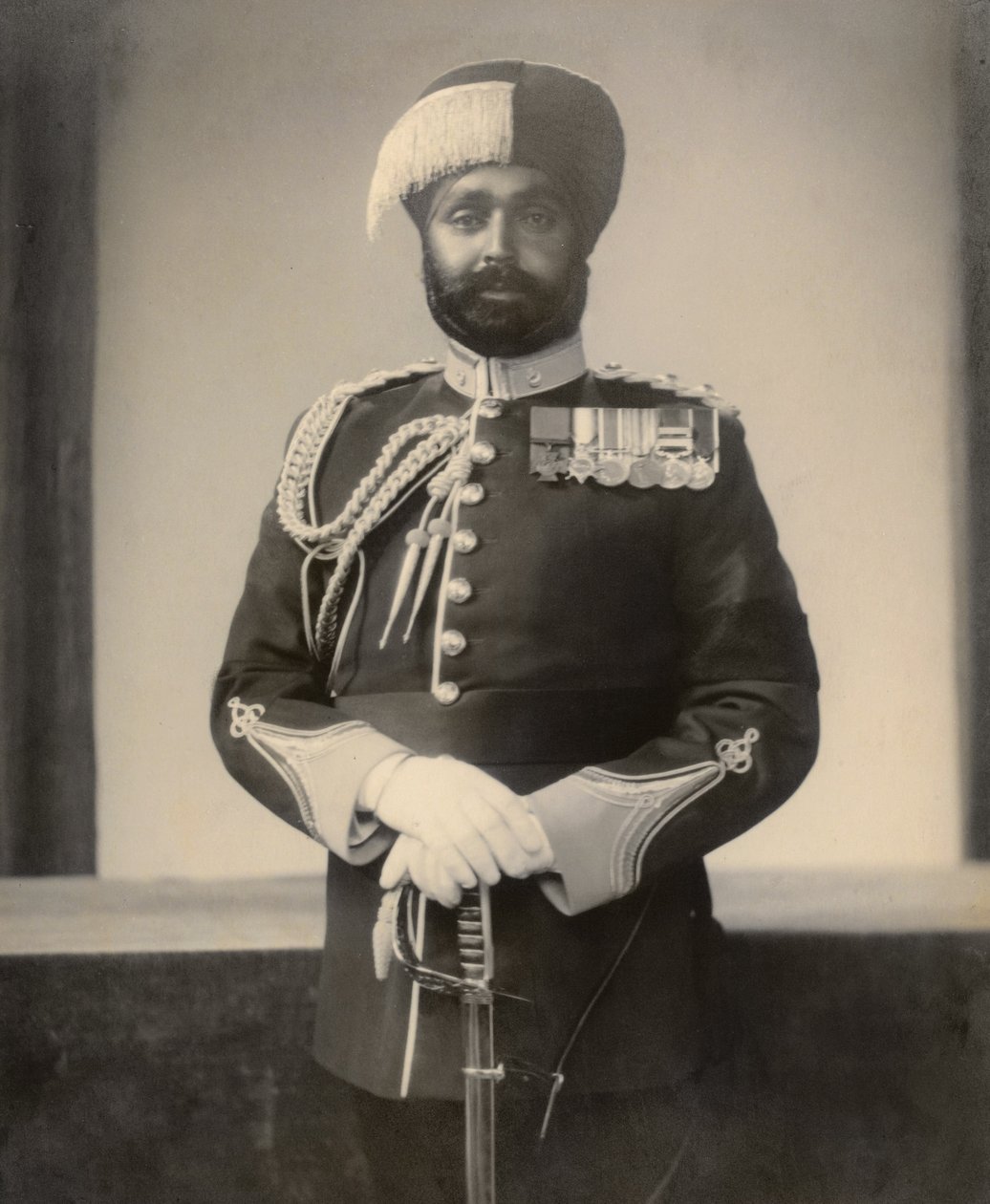 Subadar Major Ishar Singh, Bahadur VC OBI, 4th Battalion, 15th Punjab Regiment, 1936-37 - English Photographer