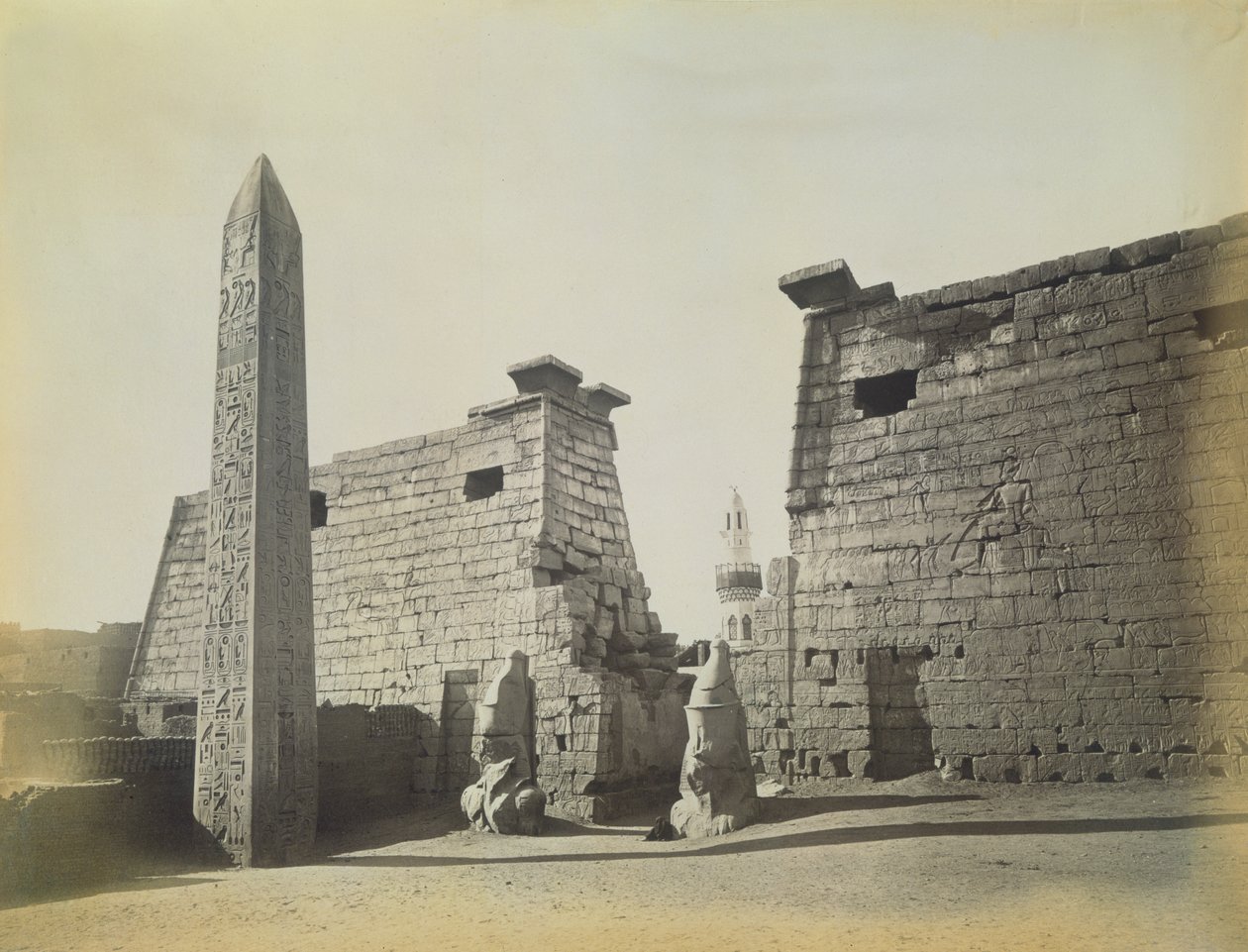 Temple de Louxor, 1878 - English Photographer