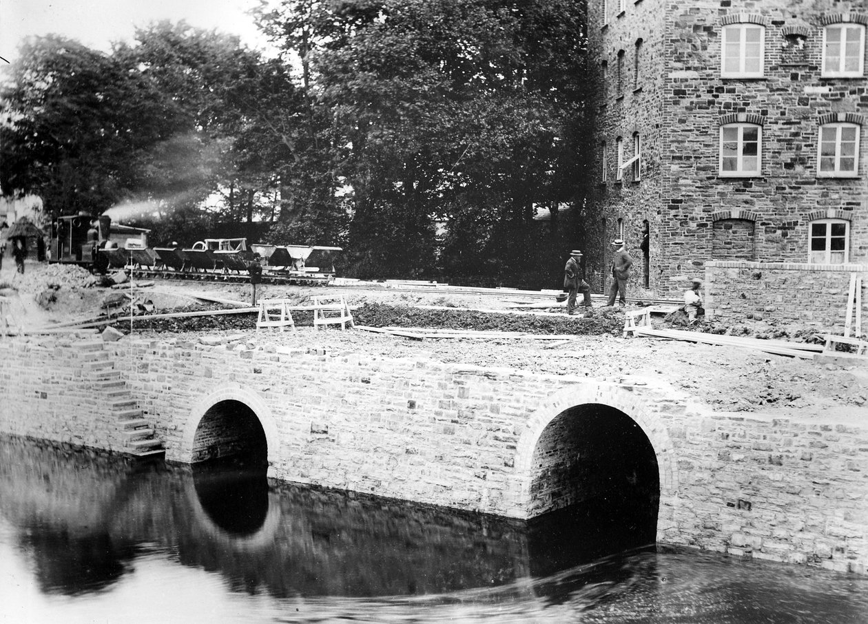 Construction du chemin de fer Lynton et Barnstable, c.1897 - English Photographer
