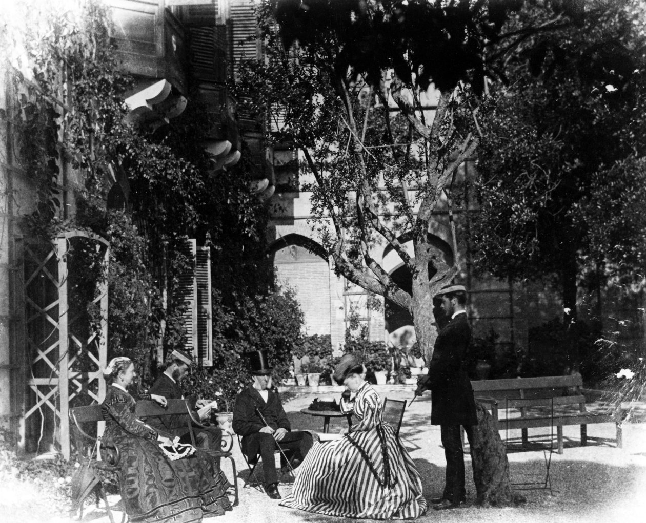 Les jardins du couvent, Gibraltar, vers 1868 - English Photographer