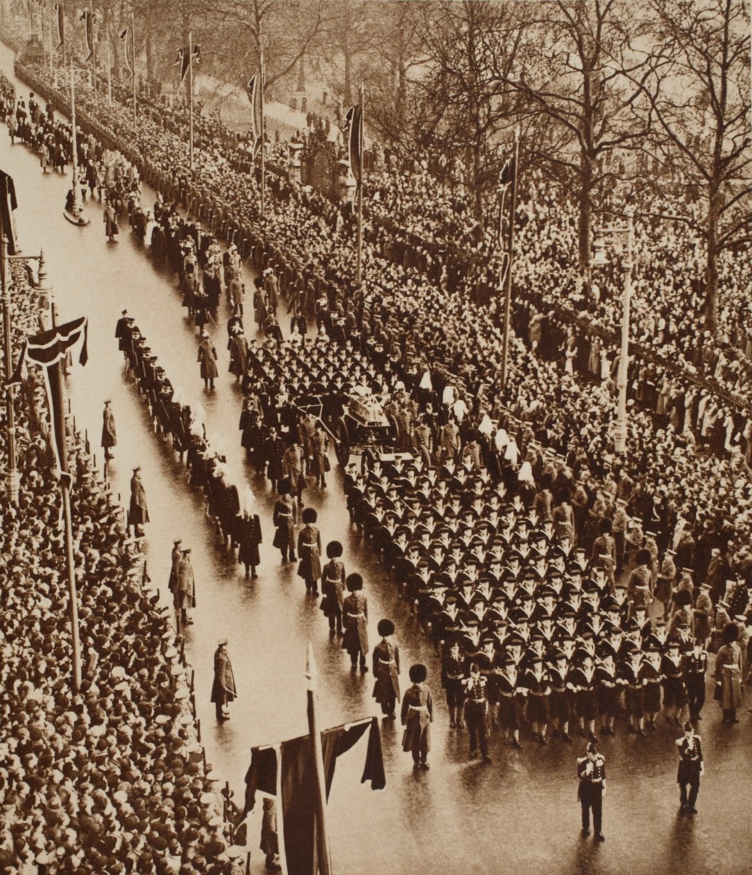 Le cortège funèbre de George V, 1936 - English Photographer