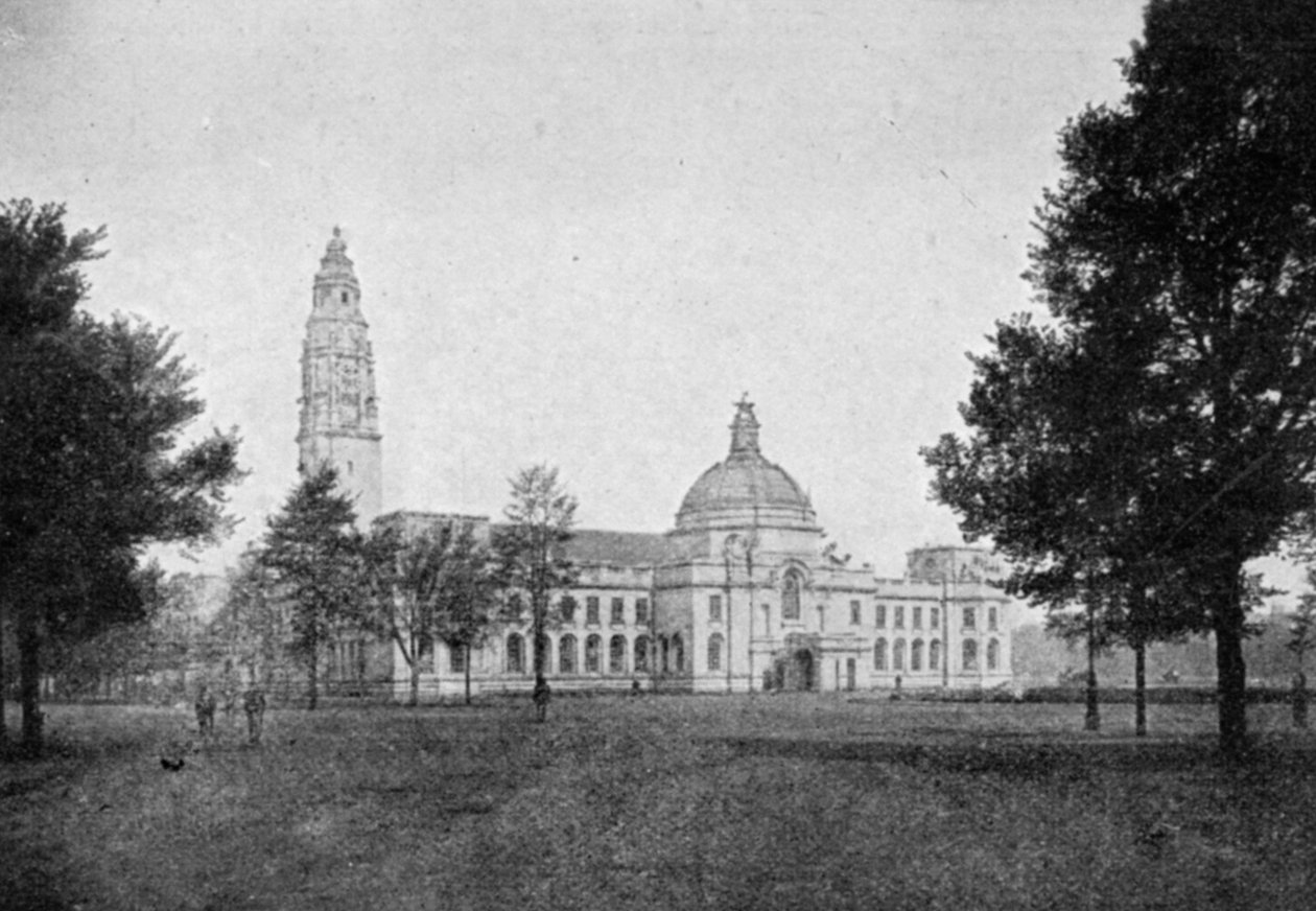 Les nouveaux tribunaux de Cardiff, publié dans The Graphic, 27 octobre 1906 - English Photographer