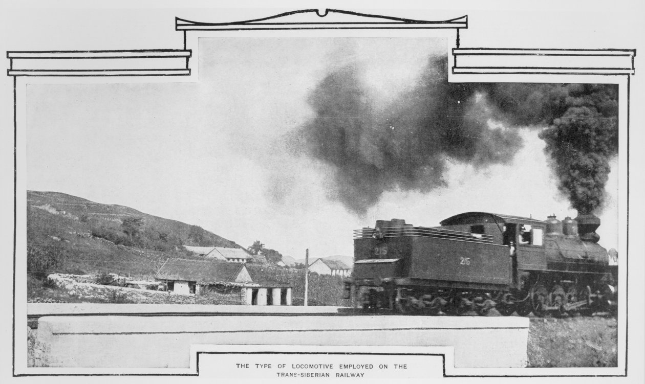 Type de locomotive utilisée sur le chemin de fer transsibérien, de The Sphere, 15 août 1903 - English Photographer