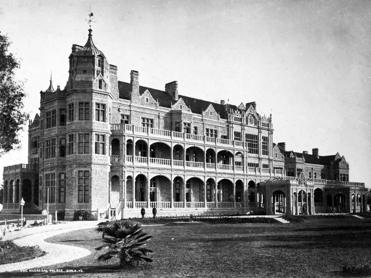 Le palais du vice-roi, Simla, vers 1890 - English Photographer