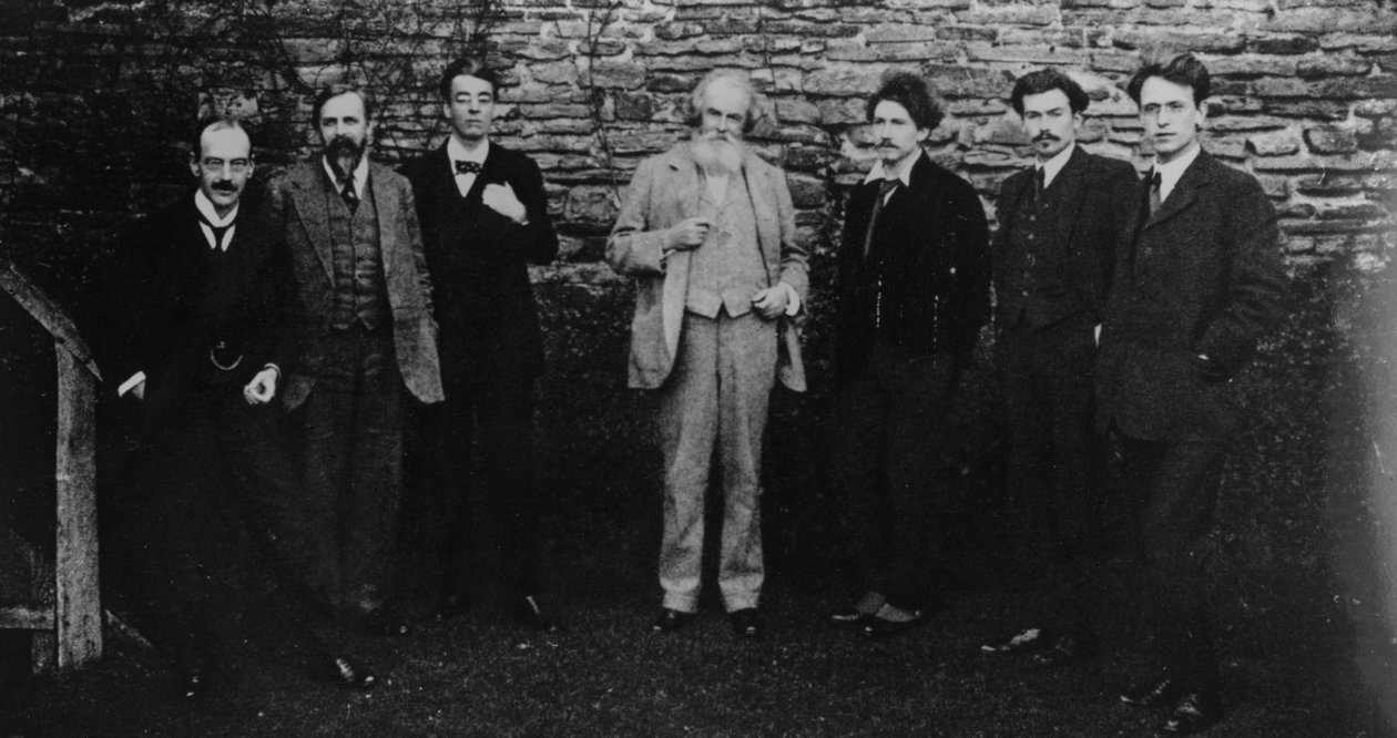 W.B. Yeats avec son cercle littéraire, Sussex, 1914 - English Photographer