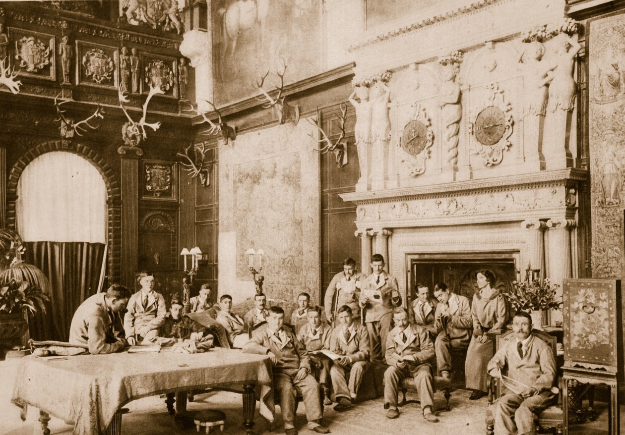 Invités bienvenus dans une maison noble d