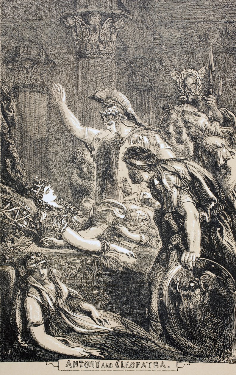 Antoine et Cléopâtre, 1890 - English School