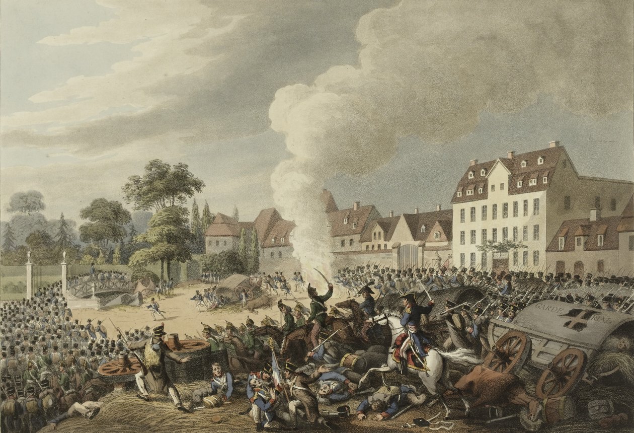 Bataille de Leipzig, 16-19 octobre 1813, tiré de Un enregistrement illustré des événements importants dans les annales de l