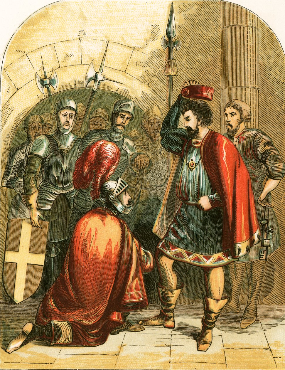 Bolingbroke et Richard II - English School