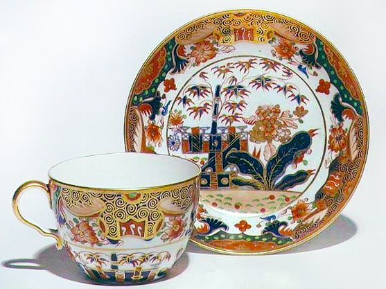 Tasse et soucoupe, vers 1815 - English School