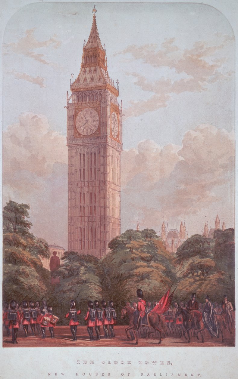 Conception pour Big Ben, 1859 - English School